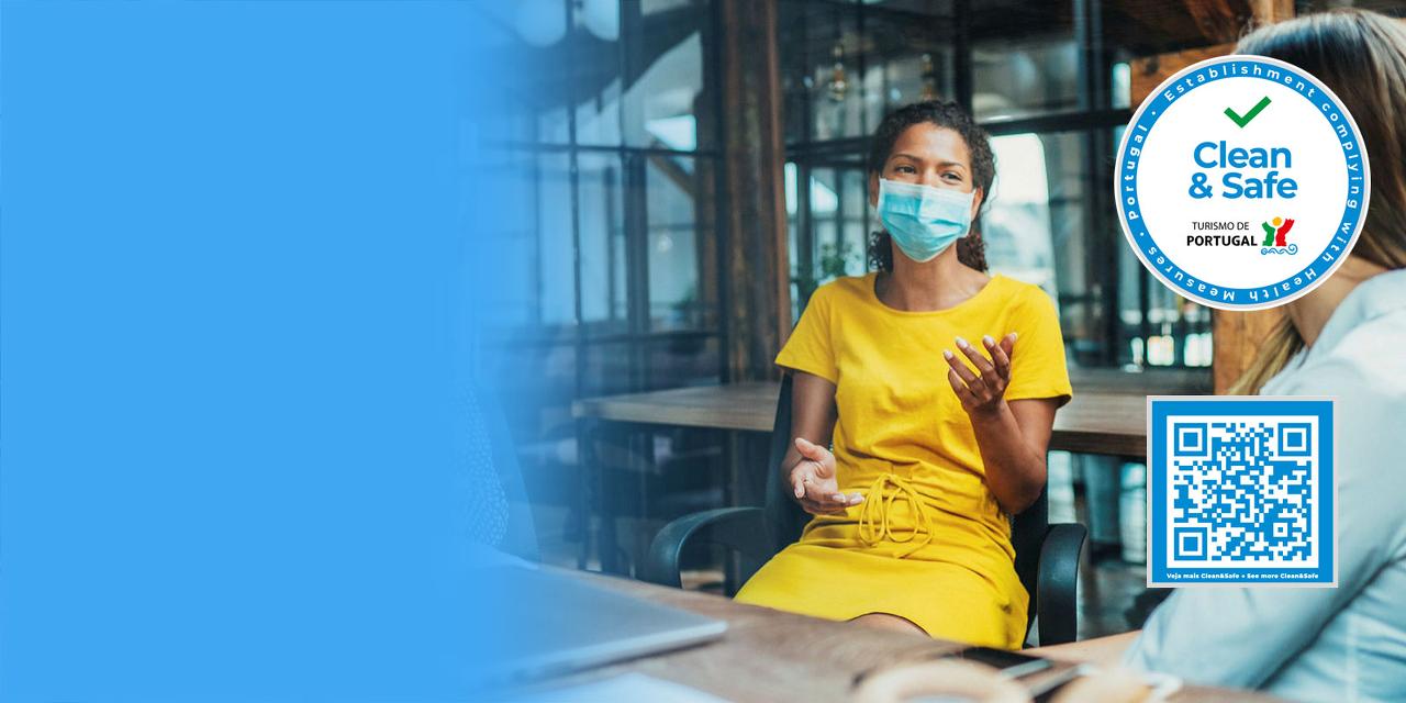 <span>ESTÁ SEGURO CONNOSCO.<br />
RESPIRE FUNDO E DESFRUTE<br />
DO SEU EVENTO.</span>